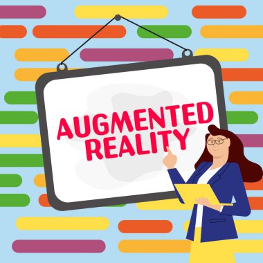 Inspiration showing sign Augmented Reality, Business concept technology that imposes computer image on the real world
