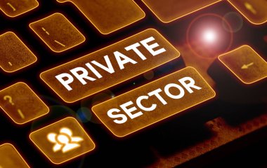 Özel Sektörün kavramsal gösterimi, hükümetin sahip olmadığı veya kontrol edemediği bir ekonominin bir parçası anlamına geliyor.