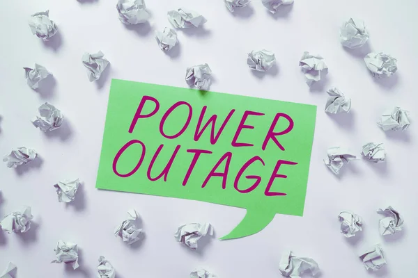 Escrevendo Exibindo Texto Power Outage Ideia Negócio Capacidade Influenciar Pares — Fotografia de Stock