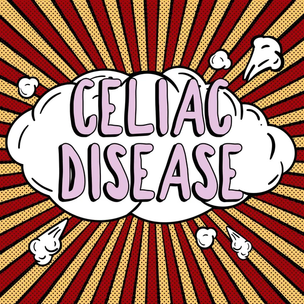 Writing Displaying Text Celiac Disease Business Showcase Small Intestine Hypersensitive — Stockfoto
