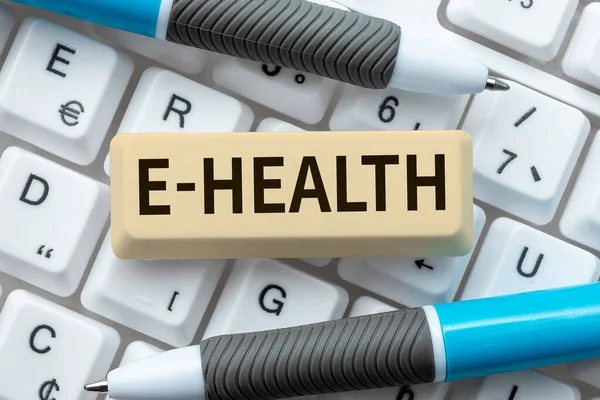 Inspiration showing sign E Health, Word Written on Healthcare practice buoyed by electronic methods and communication