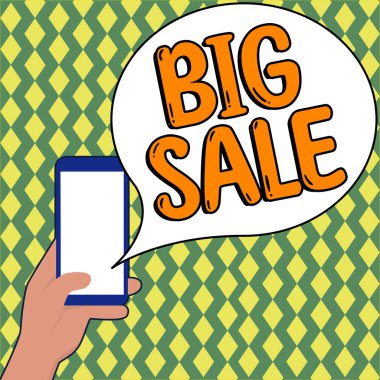 Büyük Satış ve İş Konseptini gösteren tabela Ürünleri yüksek indirime sokuyor Büyük fiyat Kara Cuma