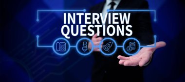 Kavramsal görüntüleme Röportaj Soruları, İş Genel Görünümü Bir röportaj sırasında sorulduğu veya sorulduğu tipik konu