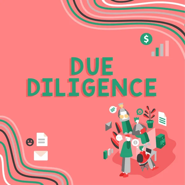Концептуальное Отображение Due Diligence Business Overview Avoid Harming Other Business — стоковое фото