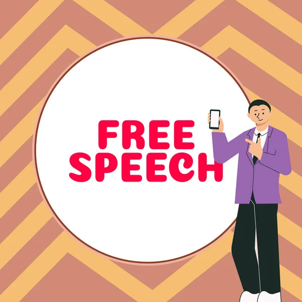 Handwriting Text Free Speech Conceptual Photo Right People Express Opinions — Stockfoto