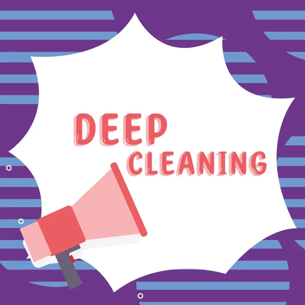 Εγγραφείτε Εμφάνιση Deep Cleaning Business Επισκόπηση Μια Πράξη Της Πλήρους — Φωτογραφία Αρχείου