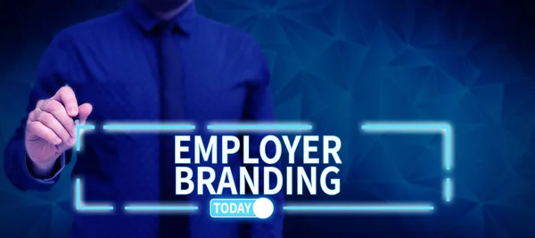 Tekst Met Inspiratie Employer Branding Business Approach Proces Van Het — Stockfoto