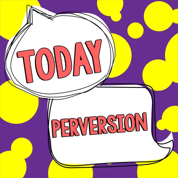 Text Caption Presenting Perversion Business Approach Describes One Whose Actions — Fotografia de Stock