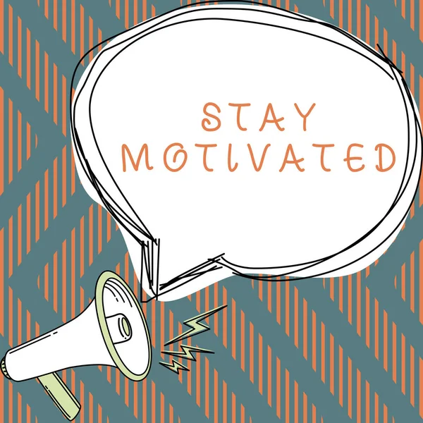 Text Rukopisu Stay Motivated Business Approach Odměňte Pokaždé Když Dosáhnete — Stock fotografie