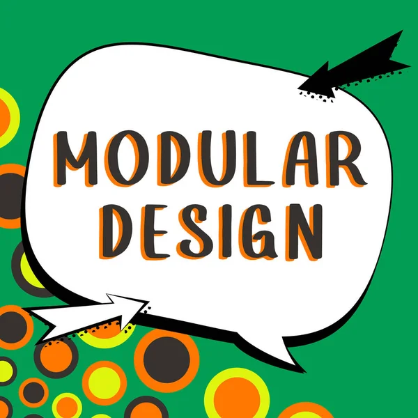 Conceptual Display Modular Design Business Approach Product Designing Produce Product — Stok fotoğraf