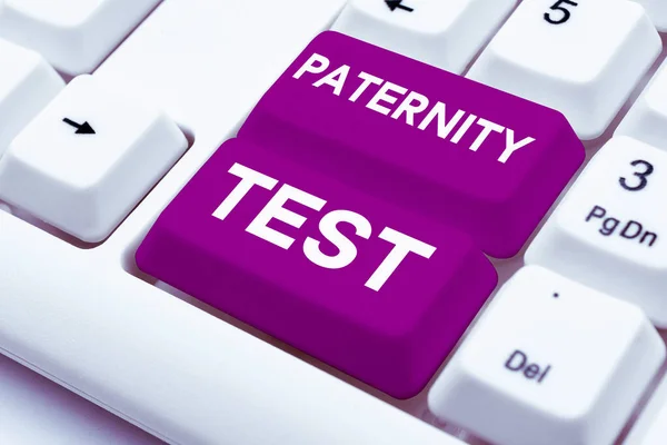 Text Sign Showing Paternity Test Word Test Dna Determine Whether — Stock Photo, Image