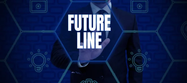 Writing Displaying Text Future Line Internet Concept Future Debt Due —  Fotos de Stock