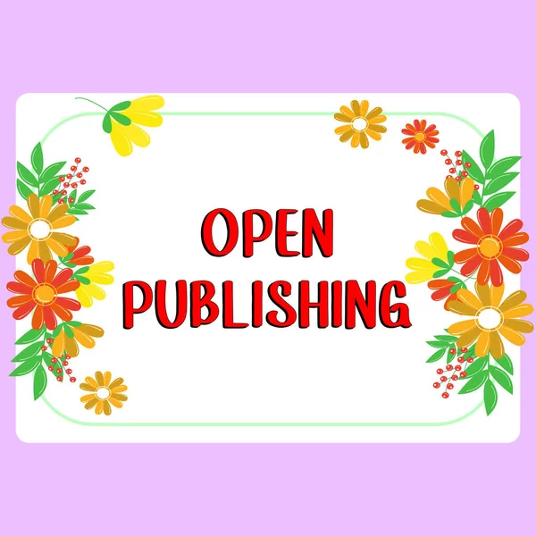 Text Showing Inspiration Open Publishing Business Concept Online Access Many — Stock Fotó
