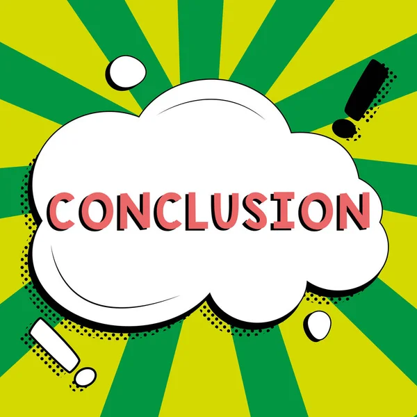Conclusion Business Concepts Results Analysis Final Decision End Event Process — 스톡 사진