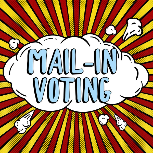 Text Showing Inspiration Mail Voting Word Voting Election Ballot Papers — Stockfoto