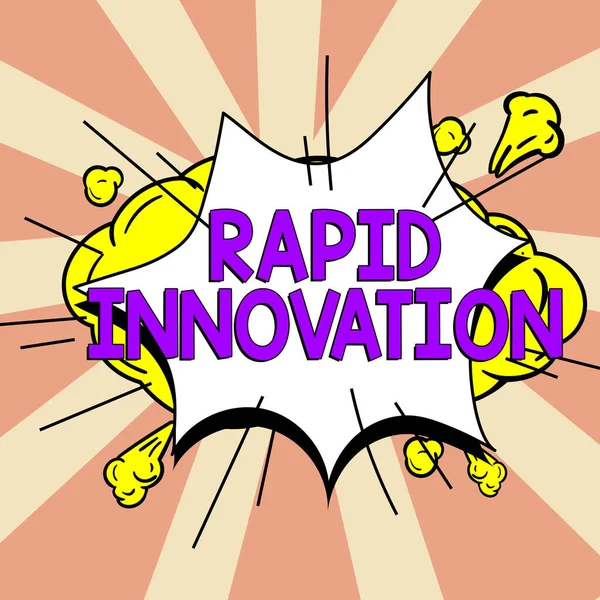 Написание Отображения Текста Rapid Innovation Бизнес Идея Характерная Веб Сайта — стоковое фото