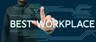 En İyi İş Yeri kavramsal görüntü, Kavramsal Fotoğraf İdeal Şirketi Yüksek Tazminatsız Çalışacak