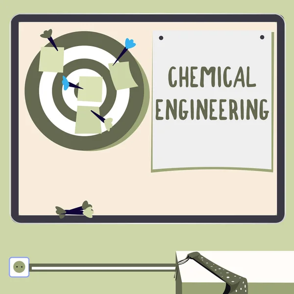 Text Sign Showing Chemical Engineering Business Overview Developing Things Dealing —  Fotos de Stock