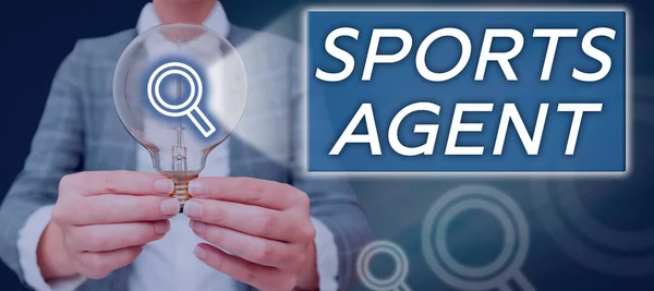 Inspiration showing sign Sports Agent, Business showcase person manages recruitment to hire best sport players for a team