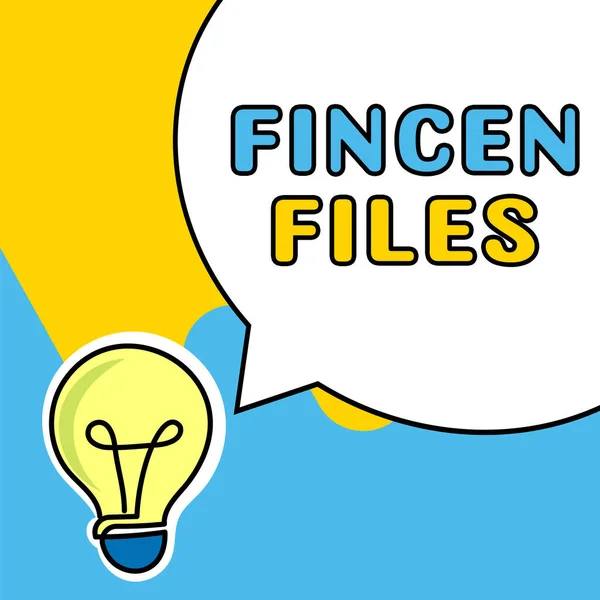 手写文本Fincen Files Business Showcase Transactions Financial Assets Liabilities — 图库照片