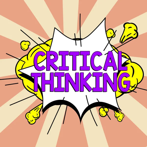 Handwriting Text Critical Thinking Word Written Sequence Stages Project Requiring — Foto de Stock