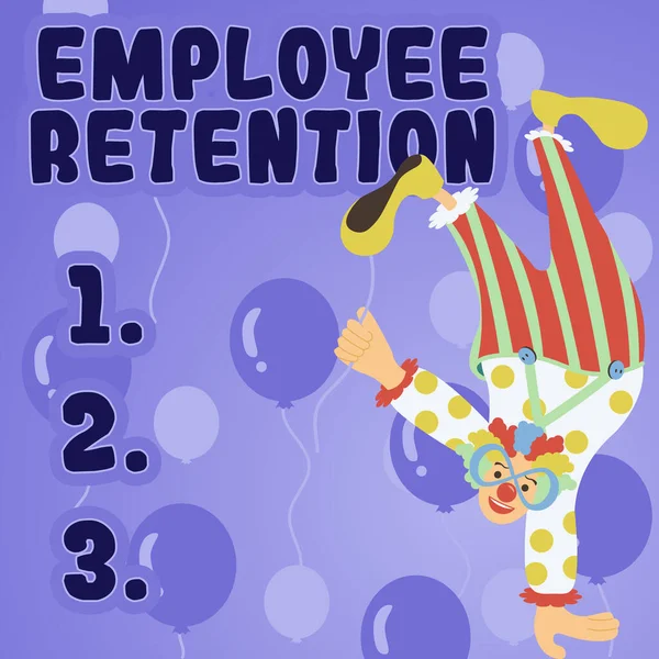 Text Caption Presenting Employee Retention Internet Concept Internal Recruitment Method — Stock fotografie