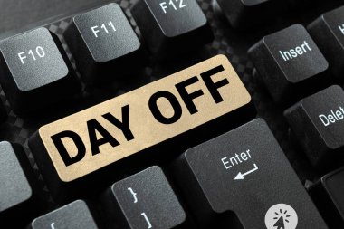 Kavramsal manşet izin günü, işe gitmediğiniz zaman iş yaklaşımı genellikle iş günü olmasına rağmen.