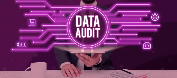 Conceptual display Data Audit, Business approach auditing of data to assess its quality for a specific purpose