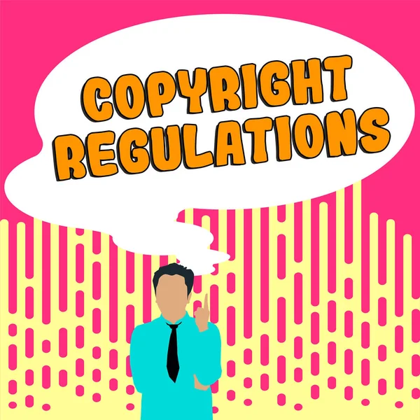 Begriffliche Bildunterschrift Urheberrechtsvorschriften Internet Konzept Das Die Ursprünglichen Werke Der — Stockfoto