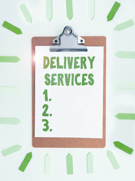 Подпись к тексту, представляющая услуги доставки, интернет-концепция перевозки предметов между двумя или более сторонами
