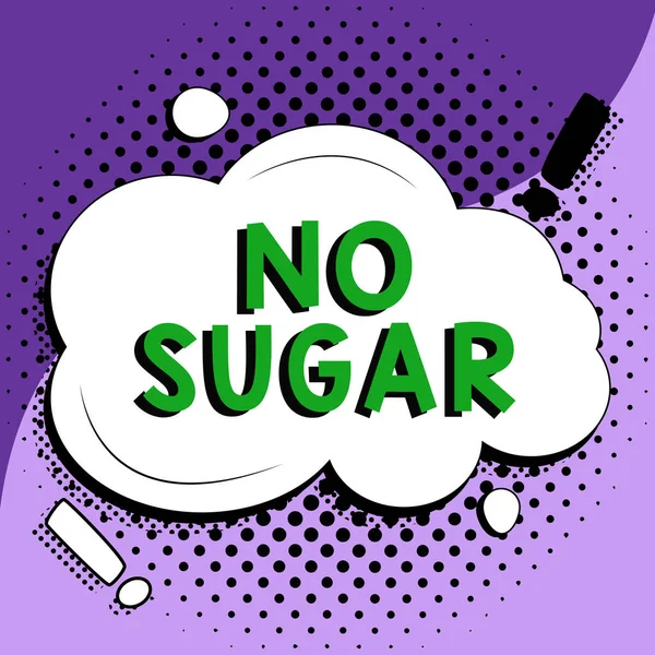 兆候を示すインスピレーション Sugar ビジネス概要が取り残され 人工甘味料に置き換えられています — ストック写真