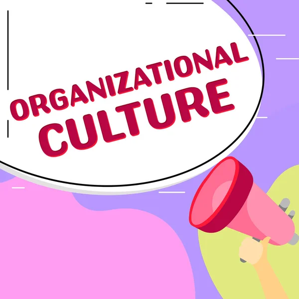 Concerepeption Organizational Culture Business Idea 사람들 집단내에서 어떻게 작용하는지에 연구이다 — 스톡 사진