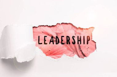 Liderlik, İnternet Kavramsal Yetenek Faaliyetini gösteren bir tabela bir grup insana veya şirkete liderlik etmeyi içeriyor