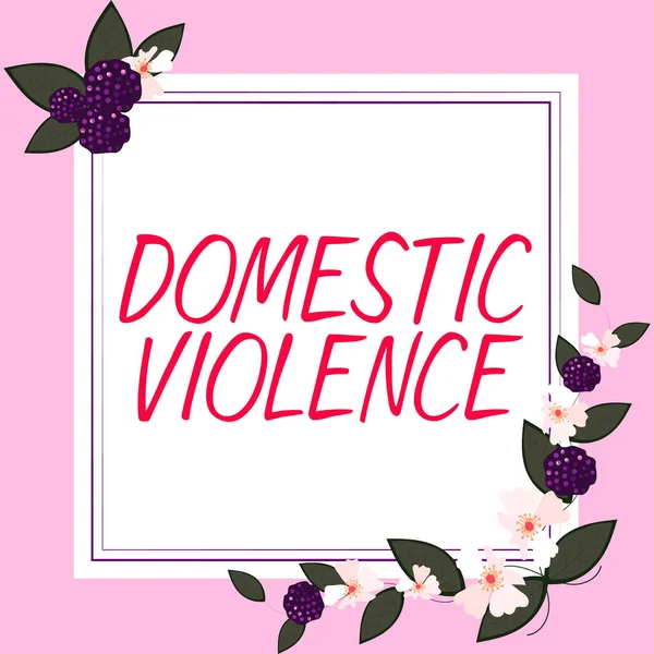 由一个家庭或家庭成员指挥的家庭暴力 商业概念 暴力或虐待行为 — 图库照片