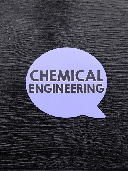 Text sign showing Chemical Engineering, Business overview developing things dealing with the industrial application of chemistry