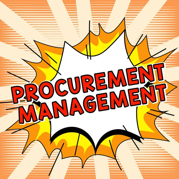 Writing Displaying Text Procurement Management Conceptual Photo Buying Goods Services — Foto de Stock