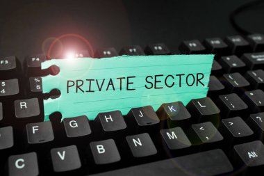 El yazısı metni Özel Sektörü, İnternet Hükümet tarafından kontrol edilmeyen veya sahip olunmayan bir ekonominin parçası