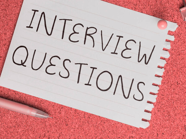 Writing displaying text Interview Questions, Word for Typical topic being ask or inquire during an interview