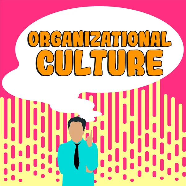 Concereption Organizational Culture Conceptual Photo 사람들 집단내에서 작용하는 방법에 — 스톡 사진