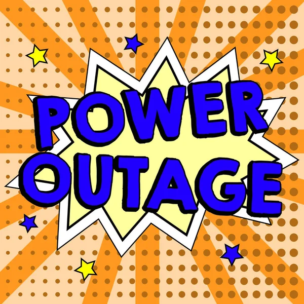 Hand Writing Sign Power Outage Business Approach Ability Influence Peers — Stock Photo, Image