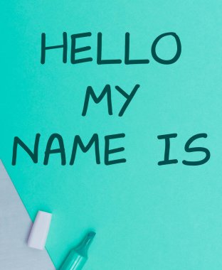Hand writing sign Hello My Name Is, Business idea introducing yourself to new people workers as Presentation