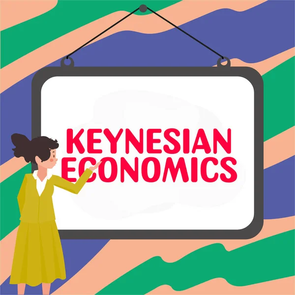 Handwriting Text Keynesian Economics Word Written Monetary Fiscal Program Government — стокове фото