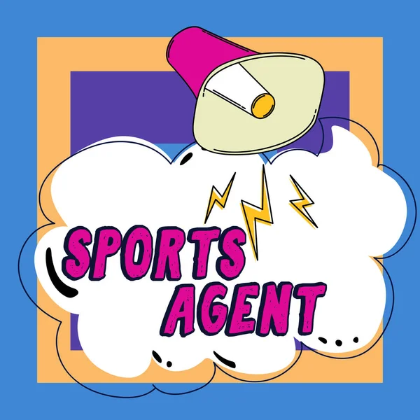 Inspiration showing sign Sports Agent, Business idea person manages recruitment to hire best sport players for a team