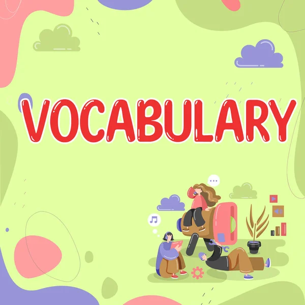 Conceptual Caption Vocabulary Internet Concept Collection Words Phrases Alphabetically Arranged — Stockfoto