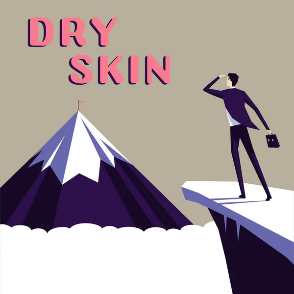 Inspiration Showing Sign Dry Skin Conceptual Photo Uncomfortable Condition Marked — Photo