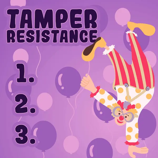 Conceptual Display Tamper Resistance Internet Concept Resilent Physical Harm Threats — Stock Fotó