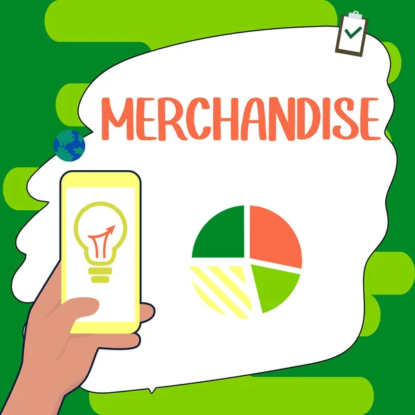Handwriting Text Merchandise Business Idea Commodities Goods Bought Sold Business — Zdjęcie stockowe