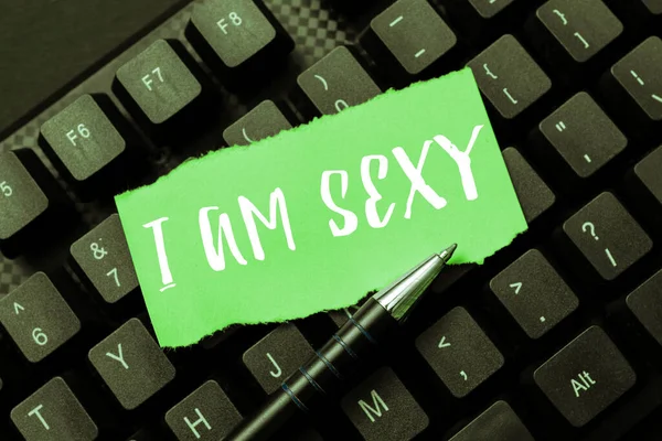 Handwriting Text Sexy Business Overview Feeling Attraction Awareness Beauty — Stock Fotó