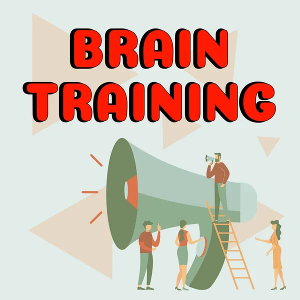 Écriture Texte Brain Training Business Concept Activités Mentales Pour Maintenir — Photo