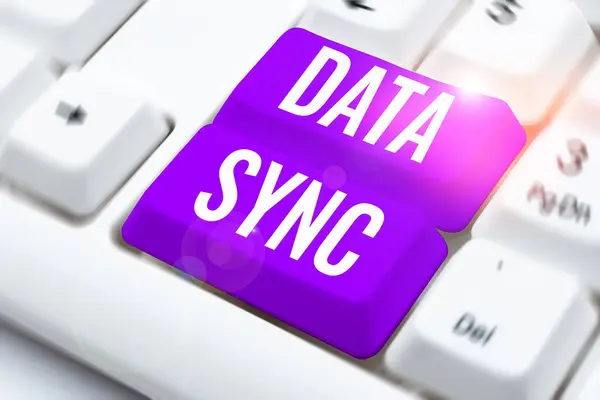 Conceptual Caption Data Sync Internet Concept Data Continuously Generated Different —  Fotos de Stock